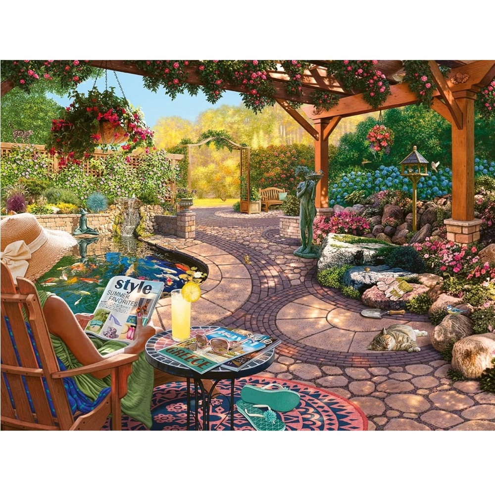Puzzle 1000 pieces Ravensburger backyard serenity  Retreat  my cozy place series